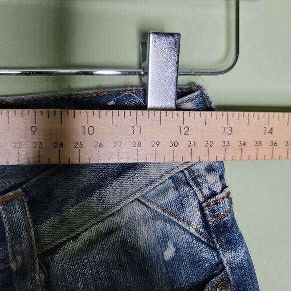 GS-115 Boys Jeans Size 14 Acid Wash Distressed‎ Straight Grunge - Picture 6 of 9